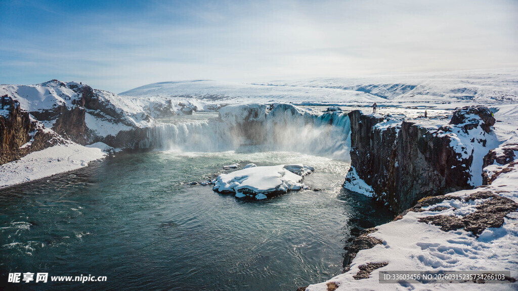 冰岛冰川河流壮丽景观