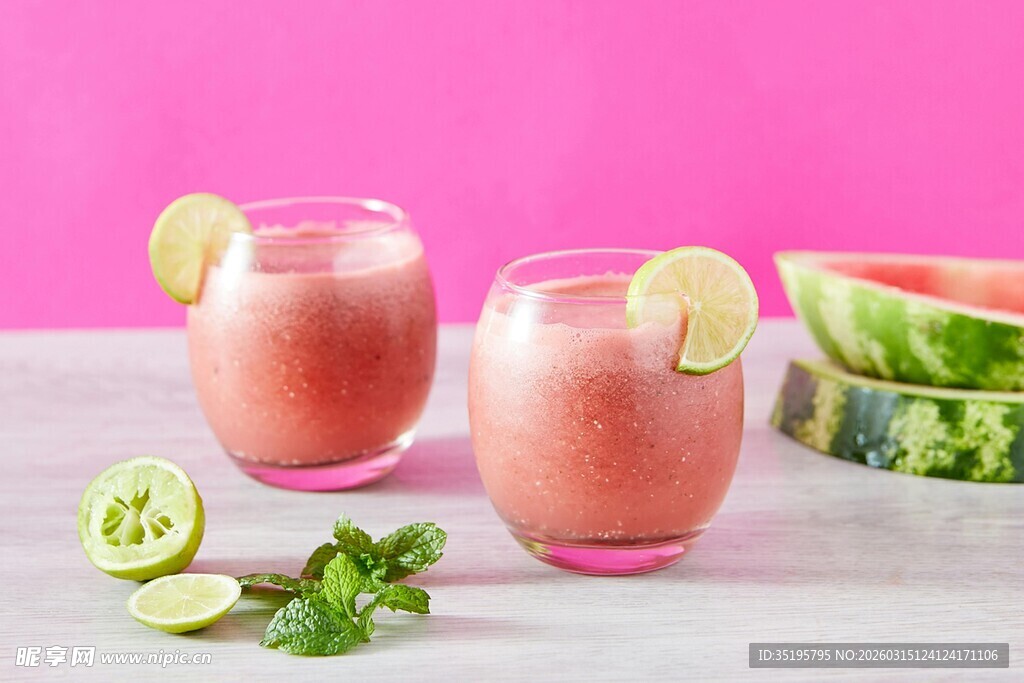 西瓜薄荷黄瓜冰饮