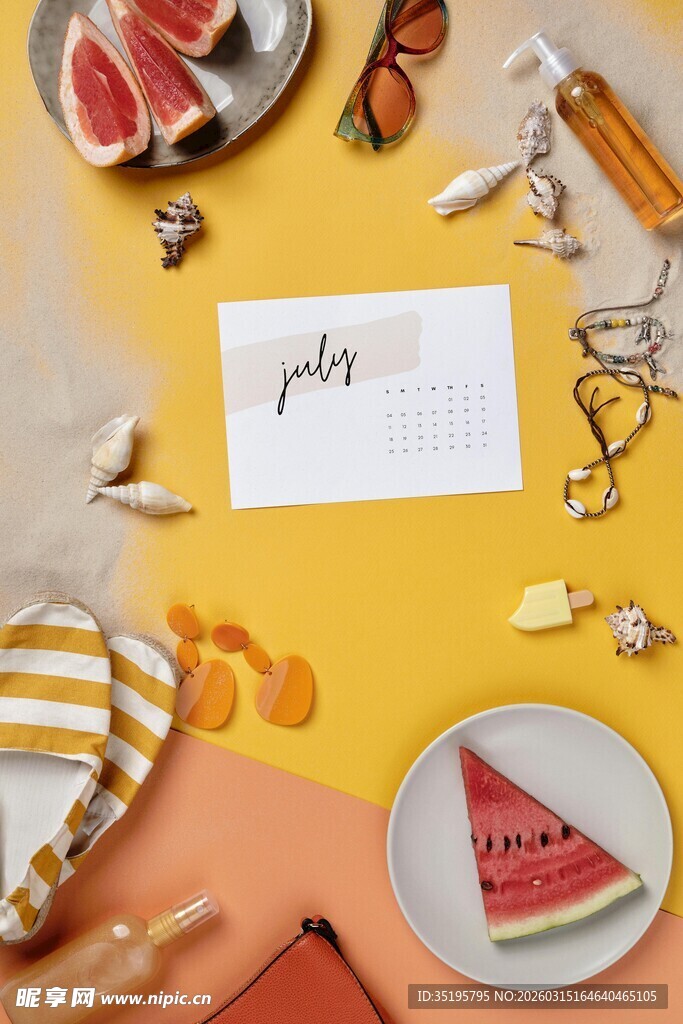 夏日清新桌面与美味西瓜