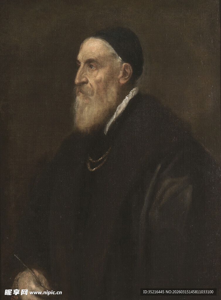 老年男子肖像画