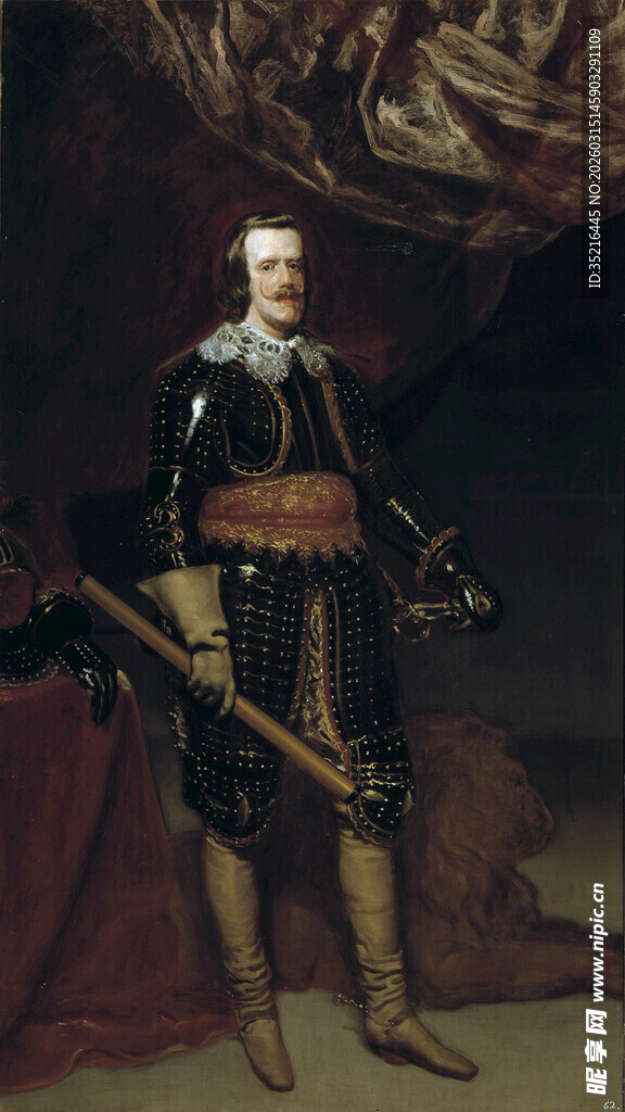 身着戎装的历史人物肖像