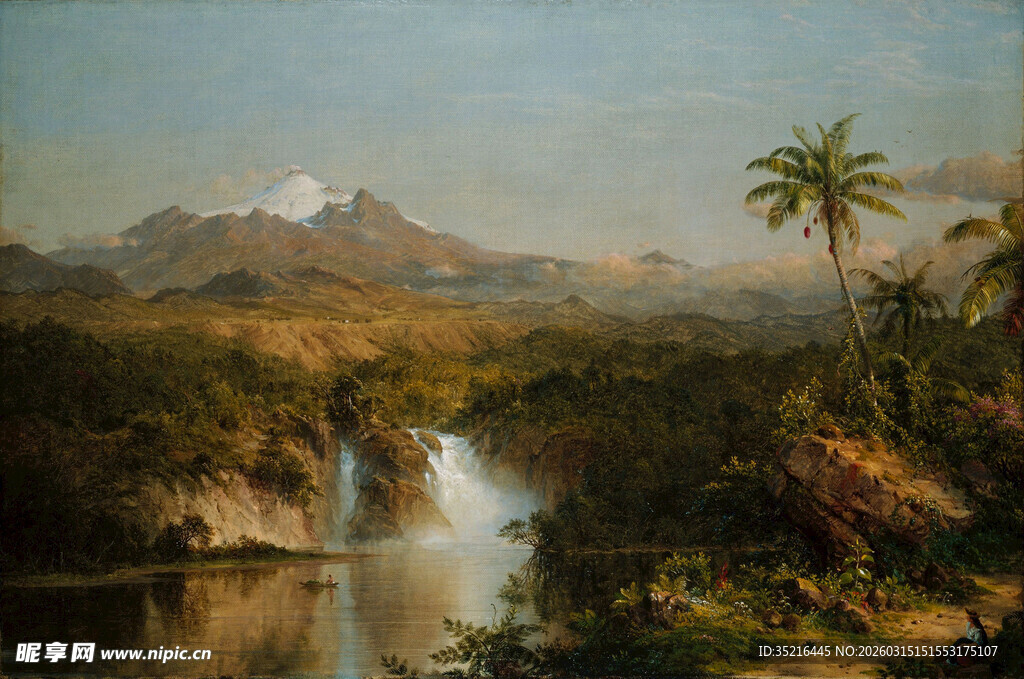 热带山水间的壮丽自然景观