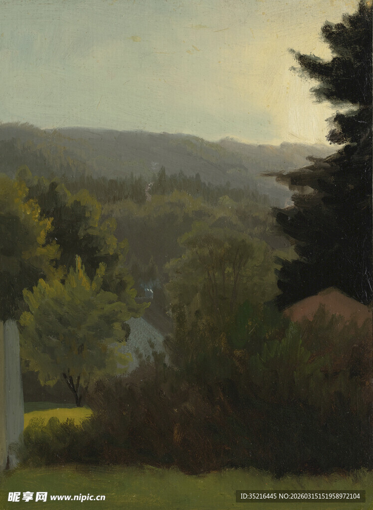 乡村风景油画