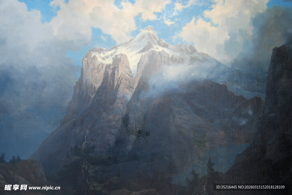 壮丽巍峨的高山景观