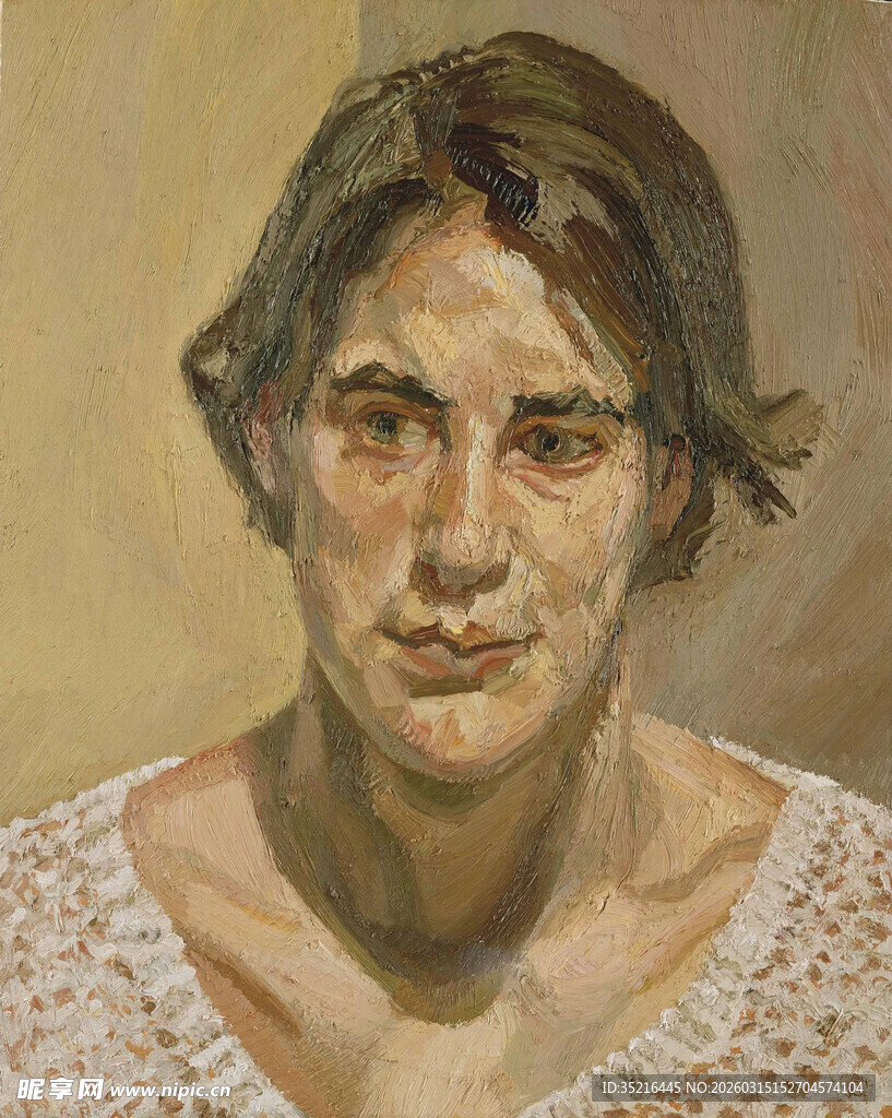 女性人物油画肖像