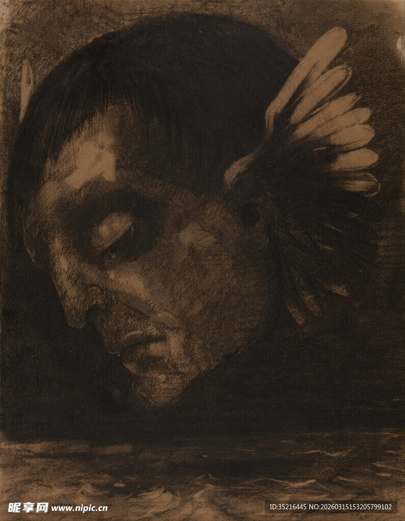 复古风格人物神秘侧影