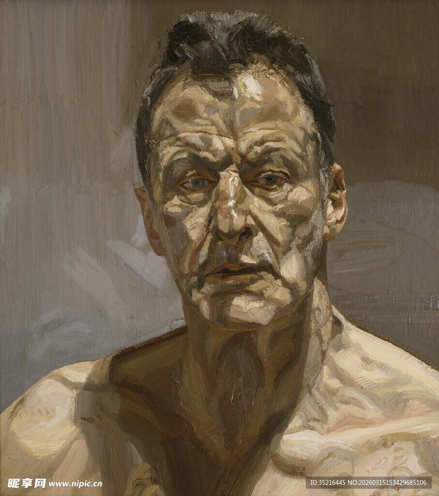 写实人物油画半身像