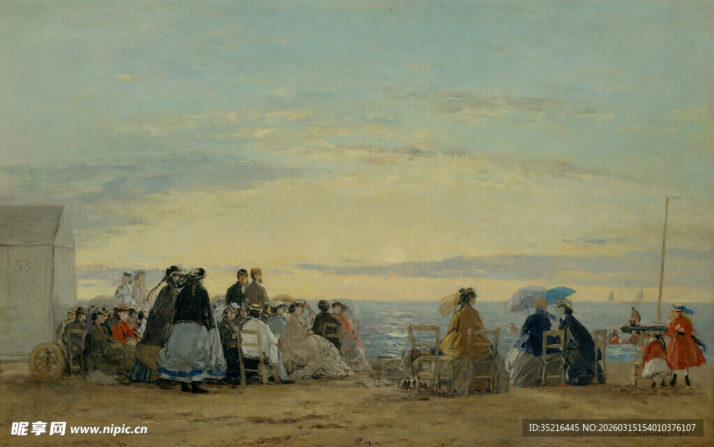 沙漠中的商旅队伍