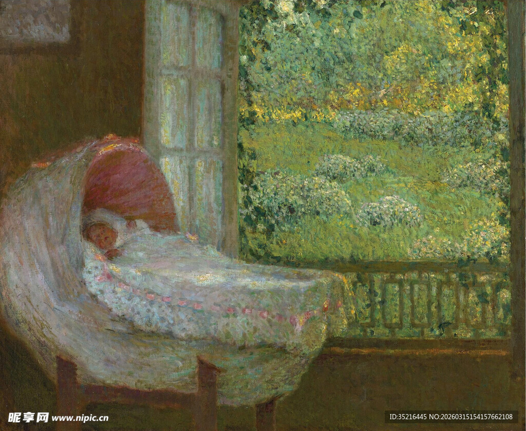 窗边安睡的孩童