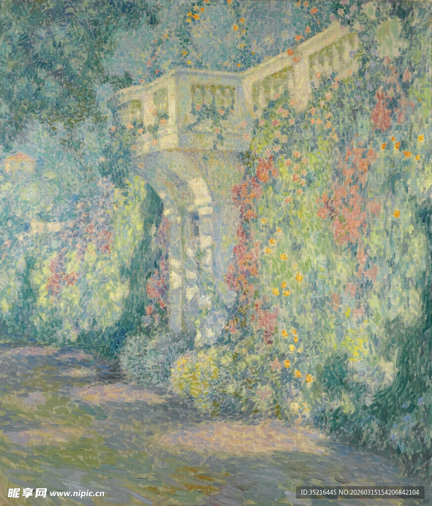 莫奈花园中的缤纷景致