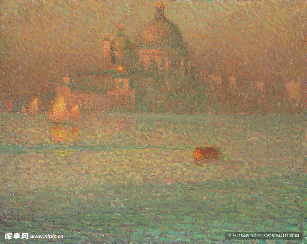 威尼斯水城黄昏美景