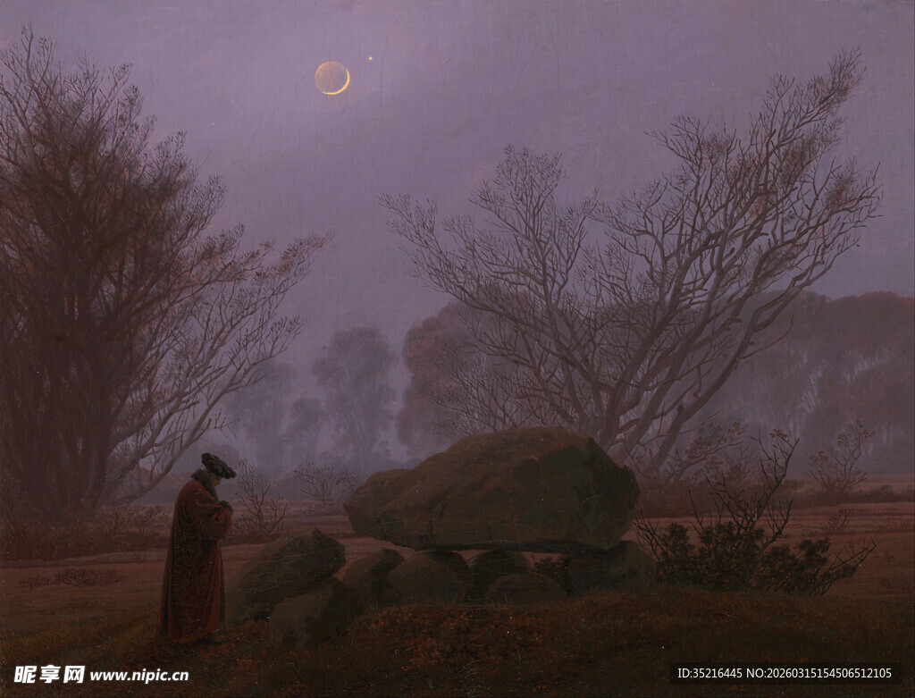 雾中牧人赶羊群