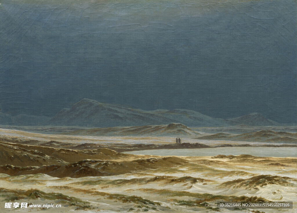 荒凉旷野中的孤寂景象