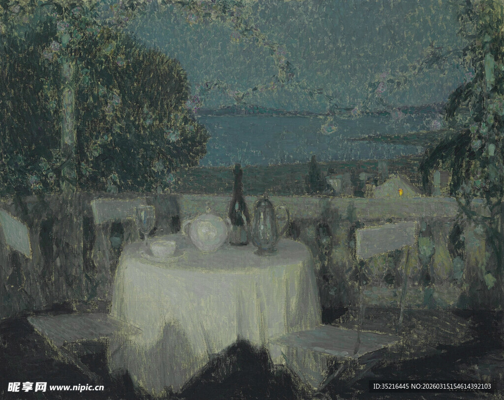 户外庭院浪漫餐桌景致