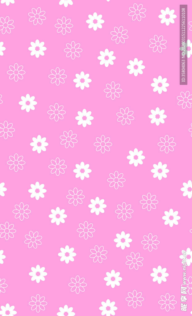 粉色雏菊图案背景