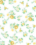 黄色花卉无缝图案背景