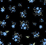 黑色底蓝色碎花图案