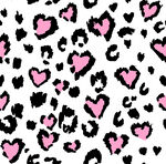豹纹爱心图案背景纹理