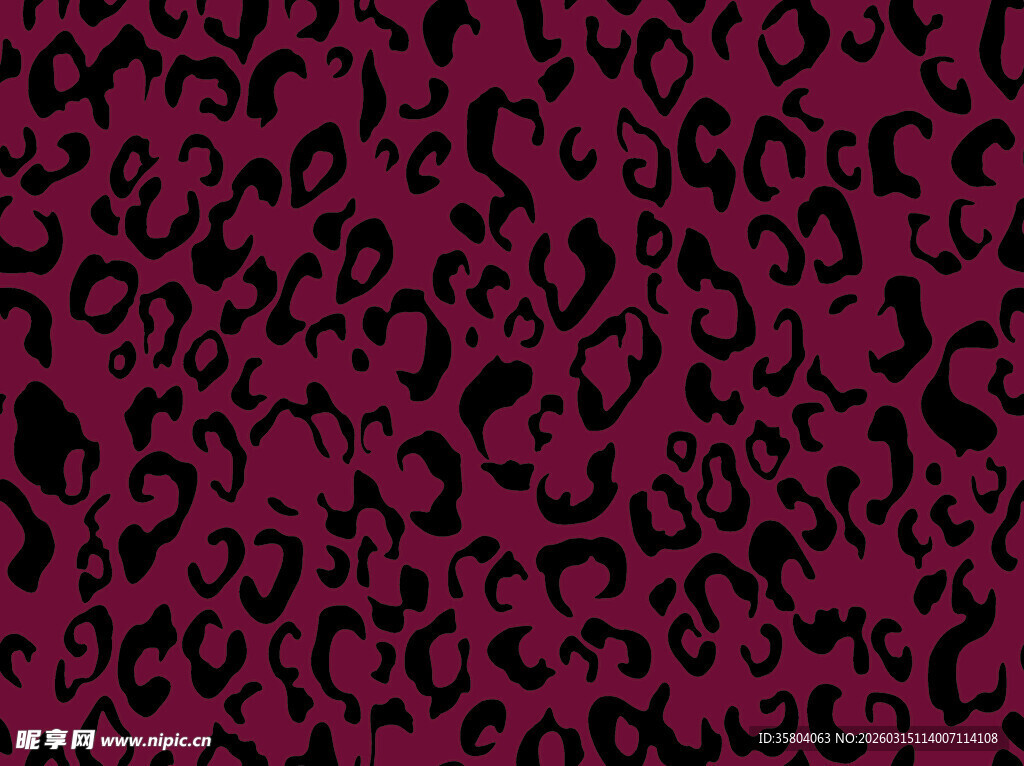 玫红色豹纹图案背景
