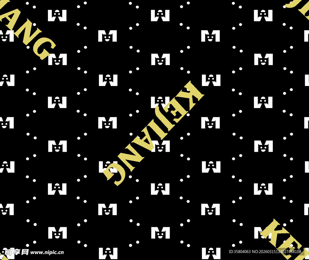 黑色背景上的瑞士元素图案