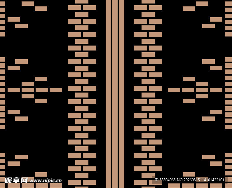 几何条纹黑金图案设计