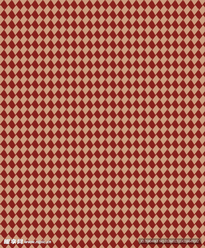 红色格子纹理图案