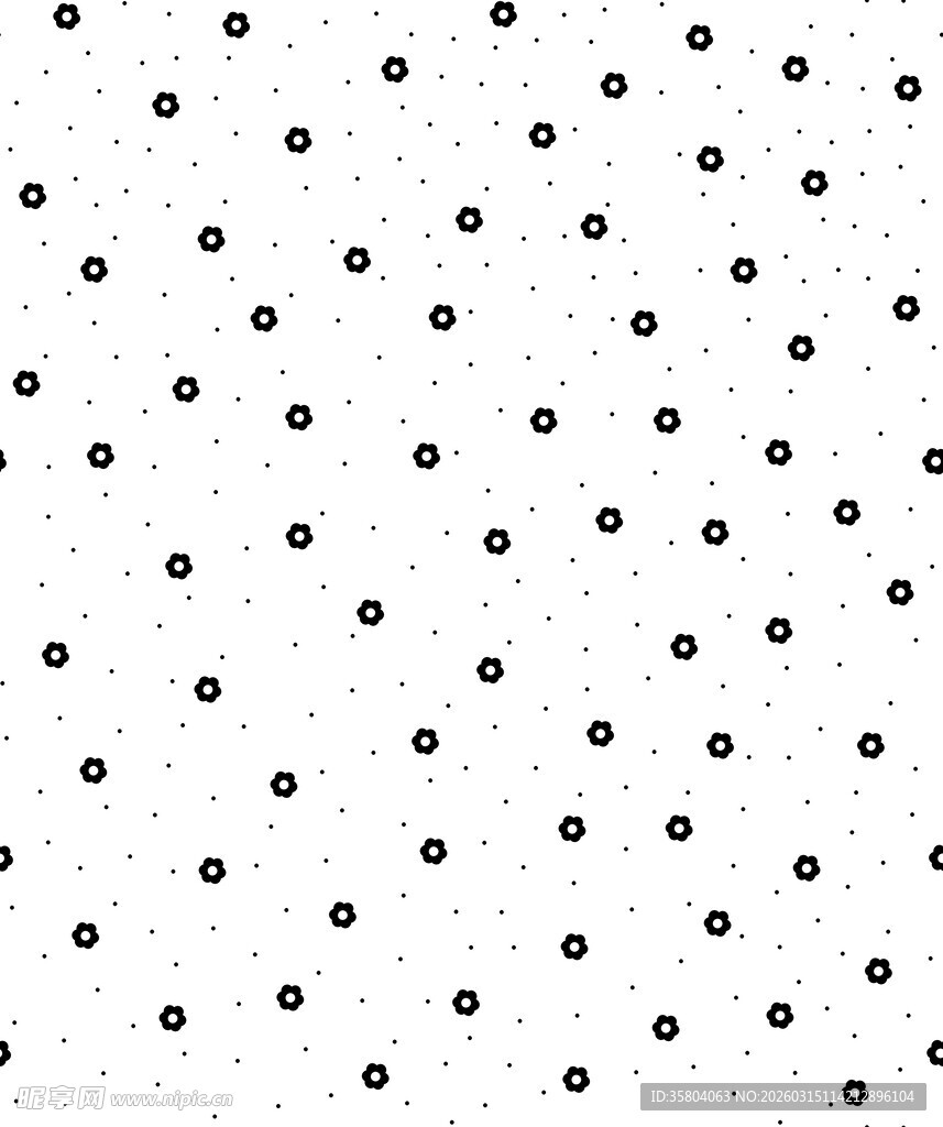 黑白圆点简约纹理图案