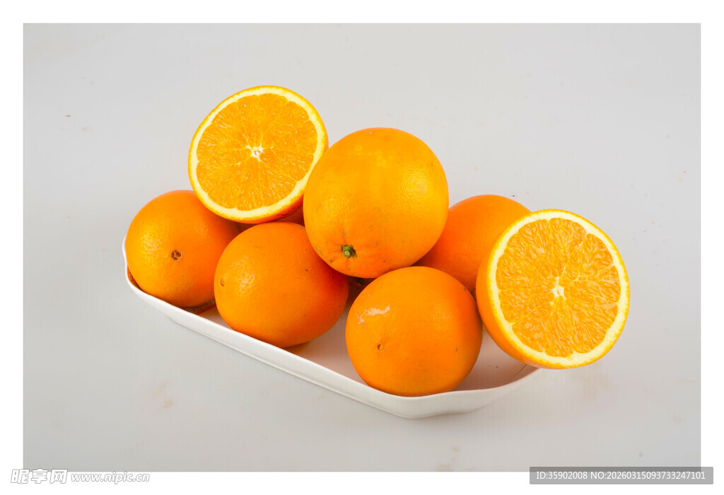 盘中鲜橙色泽诱人