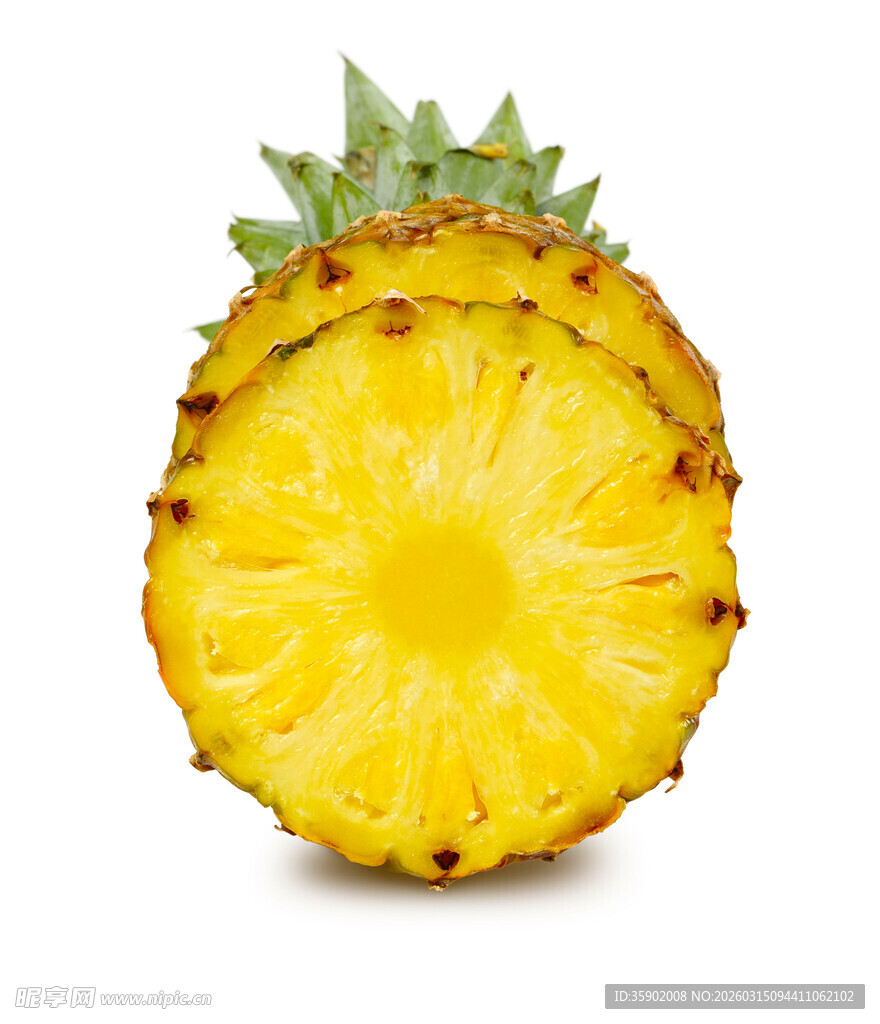 切开的新鲜菠萝