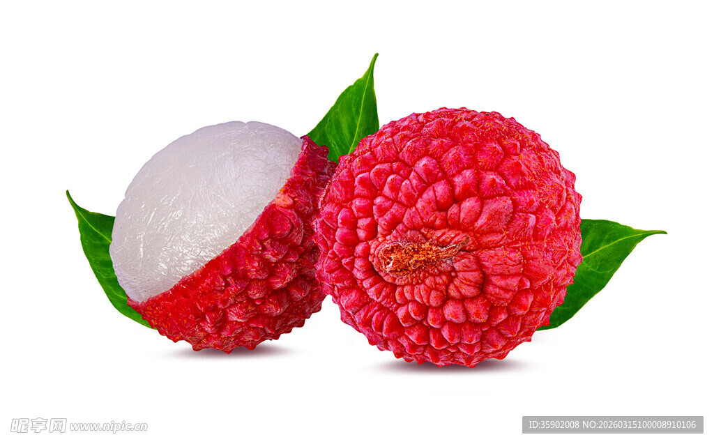 新鲜荔枝果肉饱满色泽艳