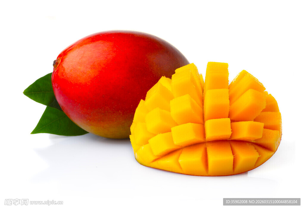 新鲜芒果果肉饱满色泽佳