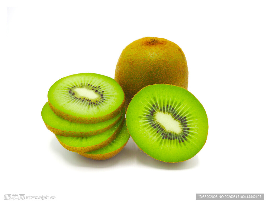 新鲜切片猕猴桃展示