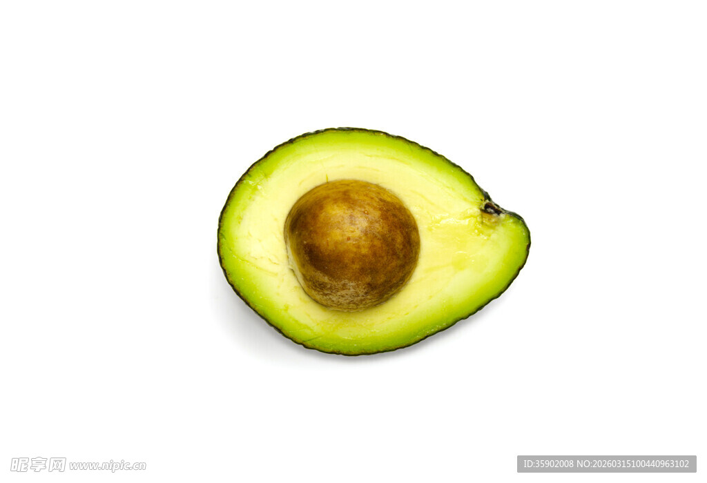 半颗牛油果特写