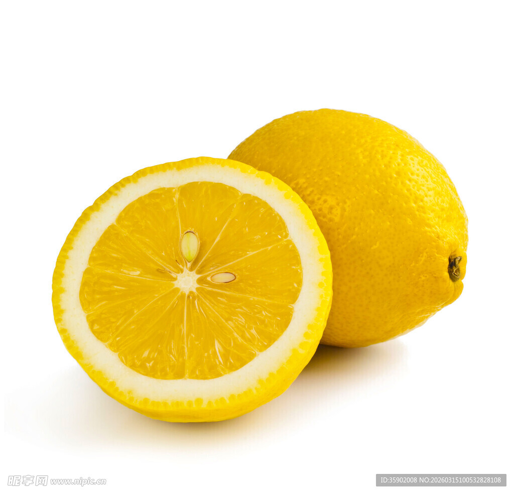 新鲜黄柠檬