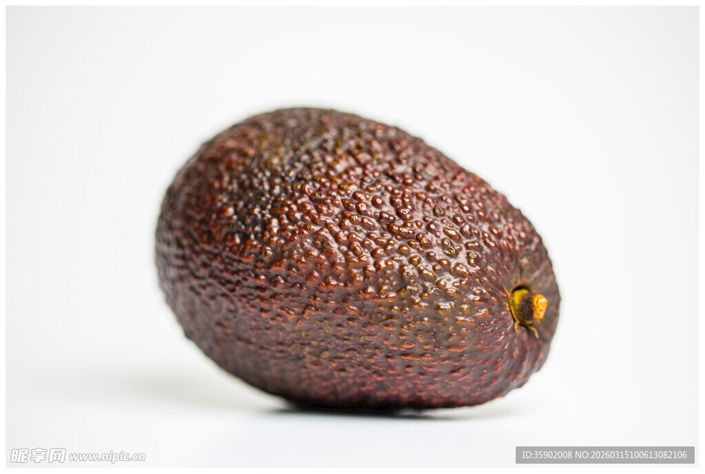 单个牛油果特写