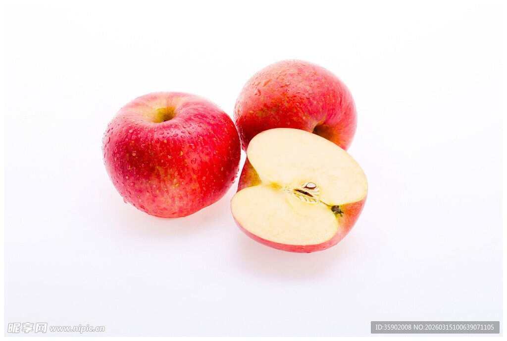 新鲜红苹果
