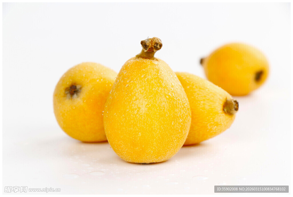 新鲜黄枇杷果实