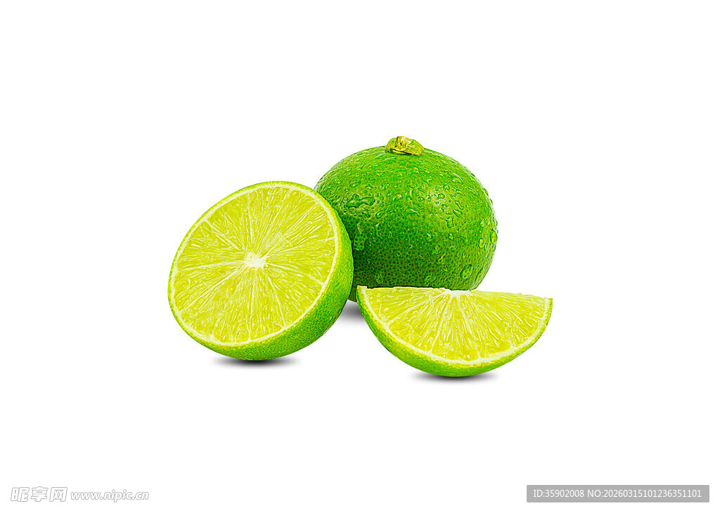 新鲜青柠清新诱人