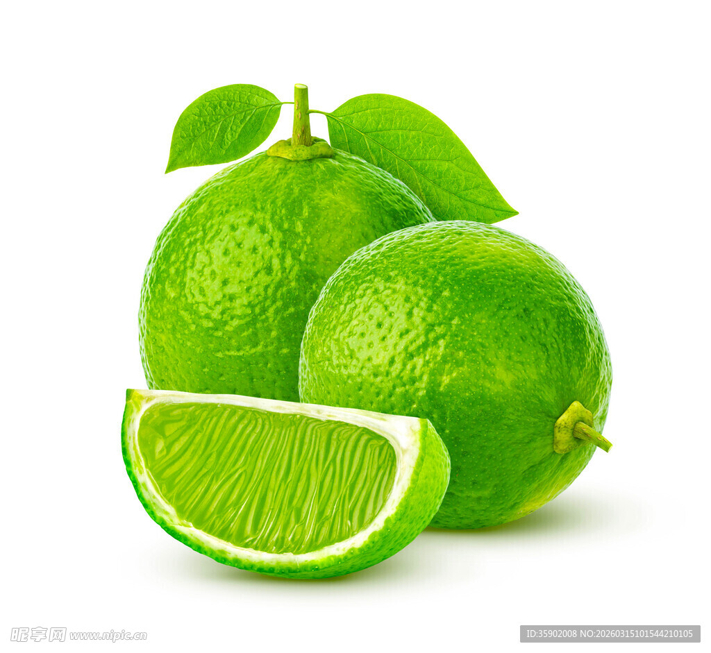 新鲜青柠多汁饱满