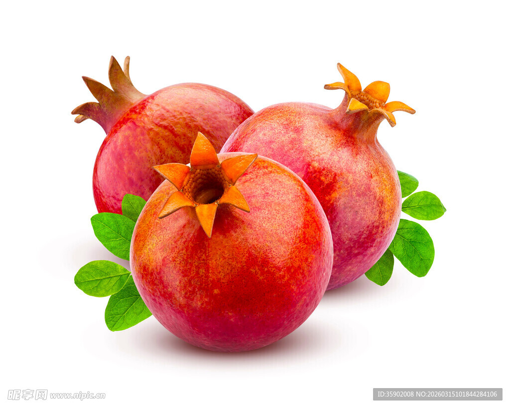 新鲜饱满的红石榴