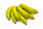 新鲜黄香蕉堆叠展示
