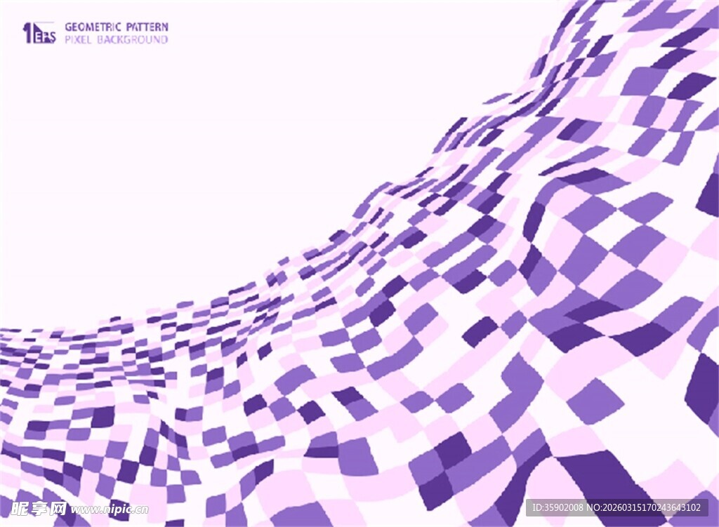 紫色几何图案抽象背景图