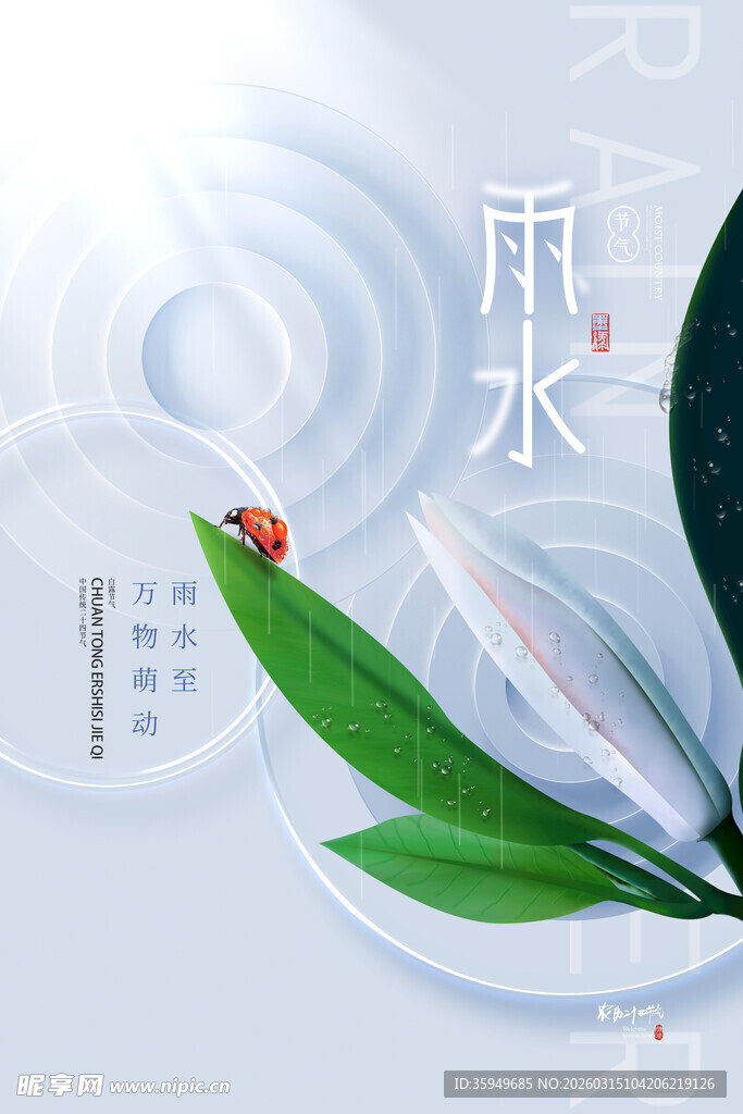 雨水海报