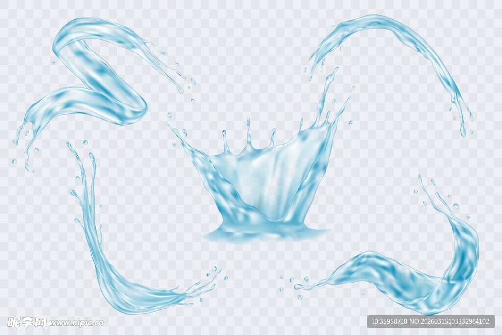水花飞溅图案