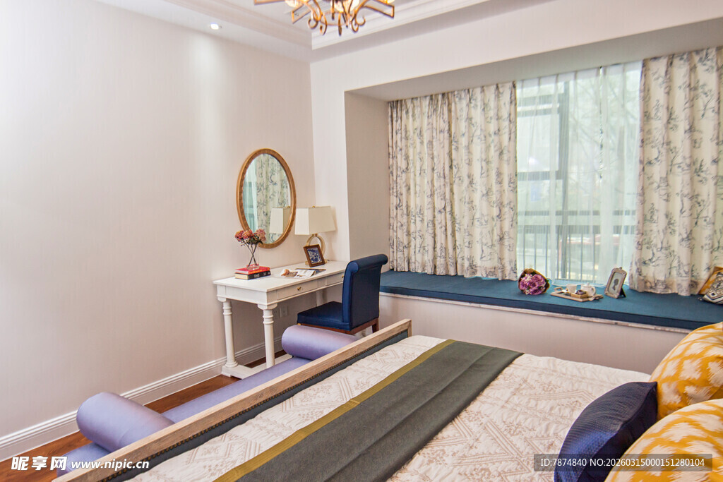 现代简约风卧室温馨一角