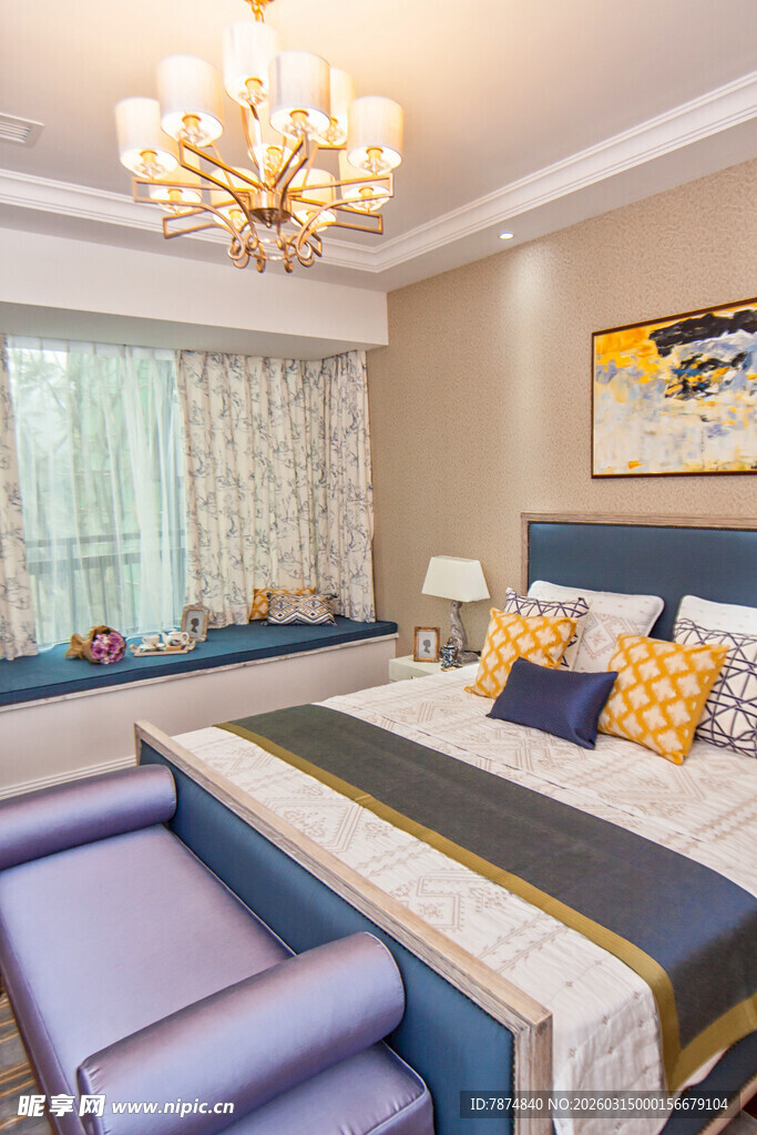 豪华卧室室内装饰展示