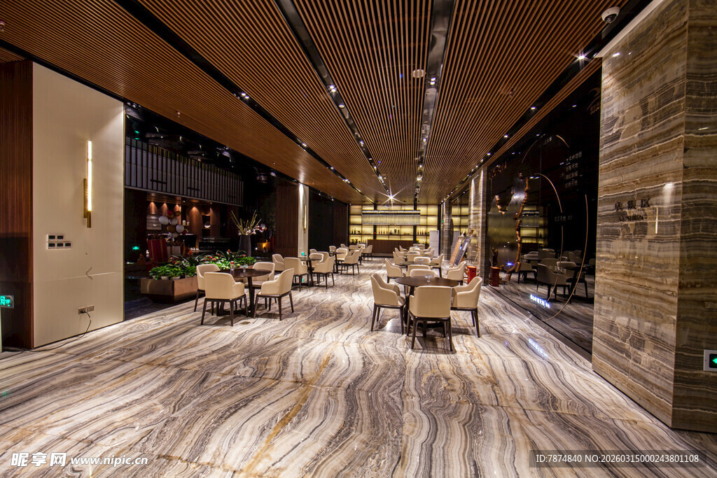 豪华现代风大堂室内场景