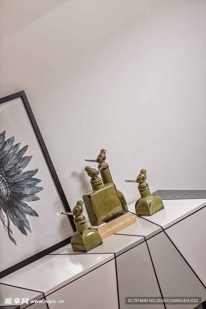 现代摆件装饰简约家居角落