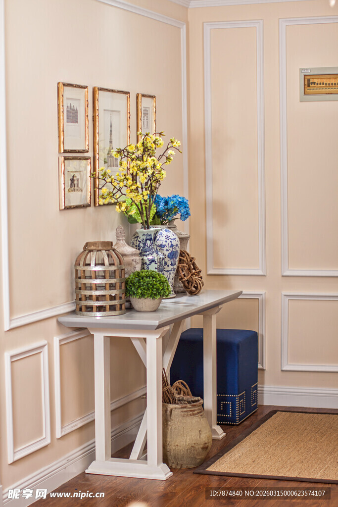 简约温馨入户玄关装饰场景