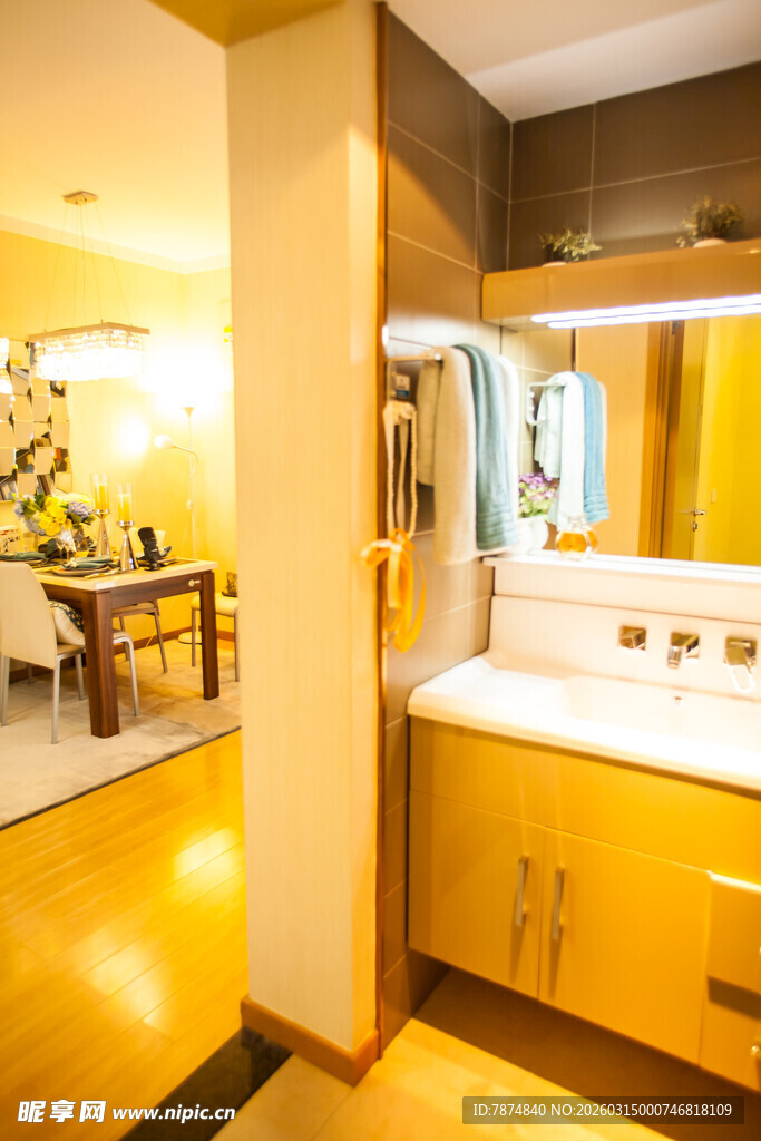 现代简约风格的室内卫浴空间